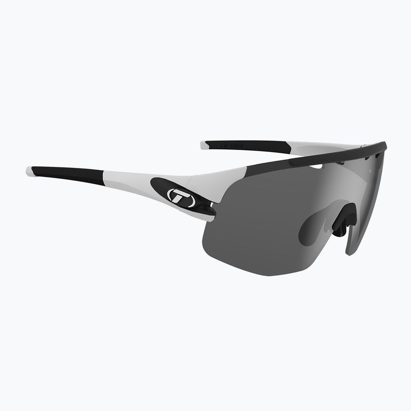 Tifosi Sledge Lite matte white/smoke/ac red/clear cycling glasses 6