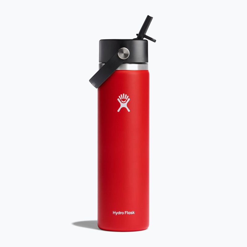 Hydro Flask Wide Flex Straw thermal bottle 710 ml red W24BFS612