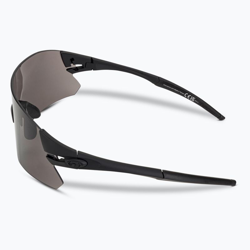 Tifosi Rail blackout/smoke/ac red/clear cycling glasses 5