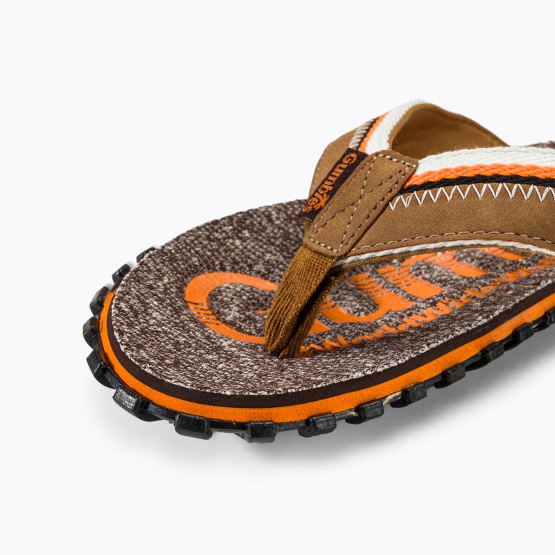 Gumbies Cairns orange flip flops 7