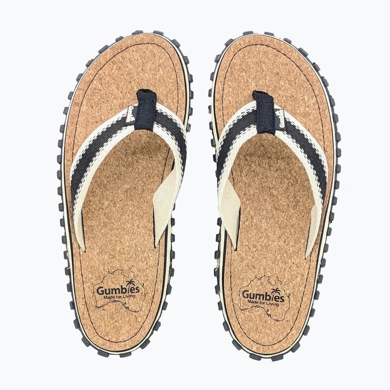 Gumbies Corker black flip flops 8