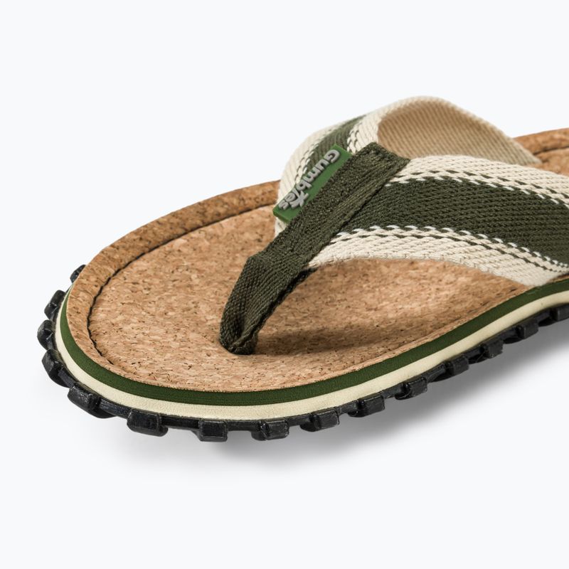 Gumbies Corker khaki flip flops 7