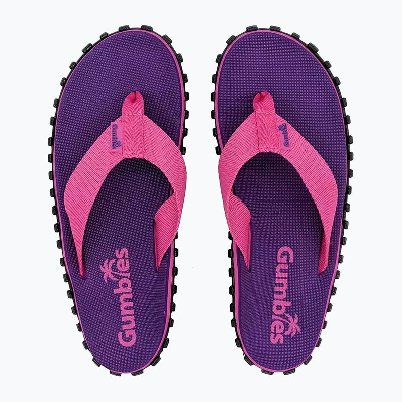 Gumbies Duckbill flip flops purple 3