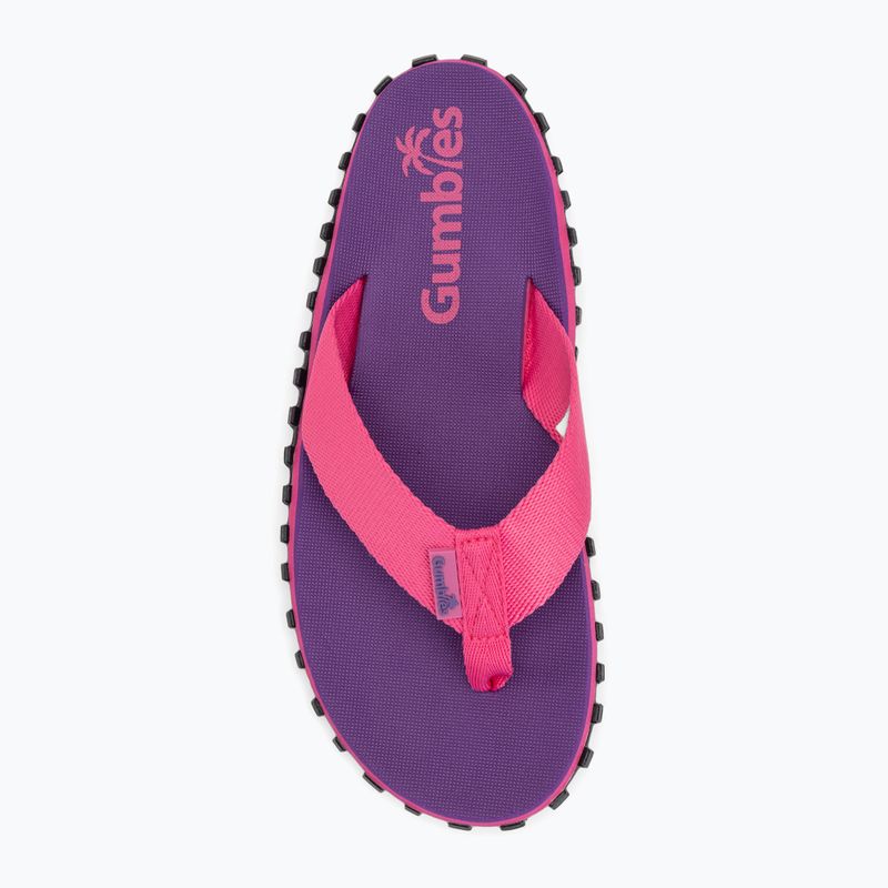 Gumbies Duckbill flip flops purple 5