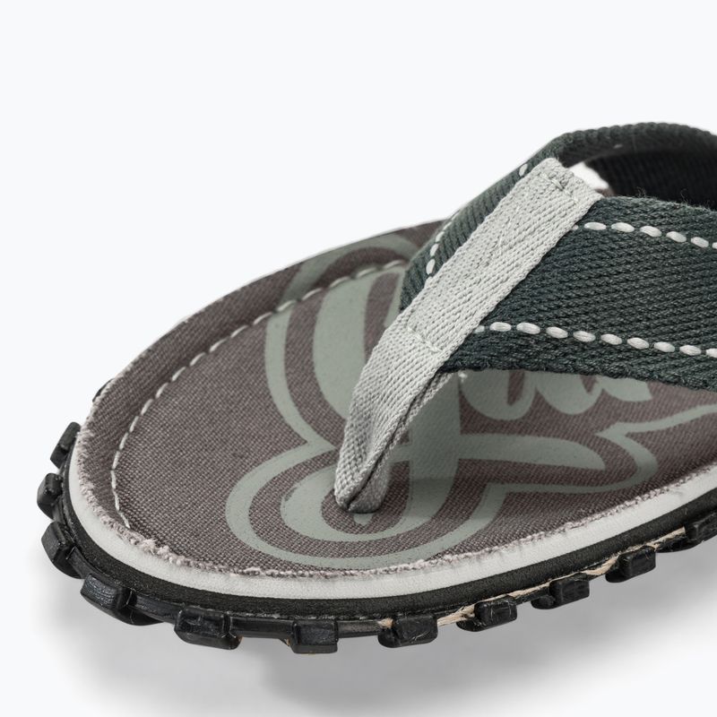 Gumbies Islander cool grey flip flops 7