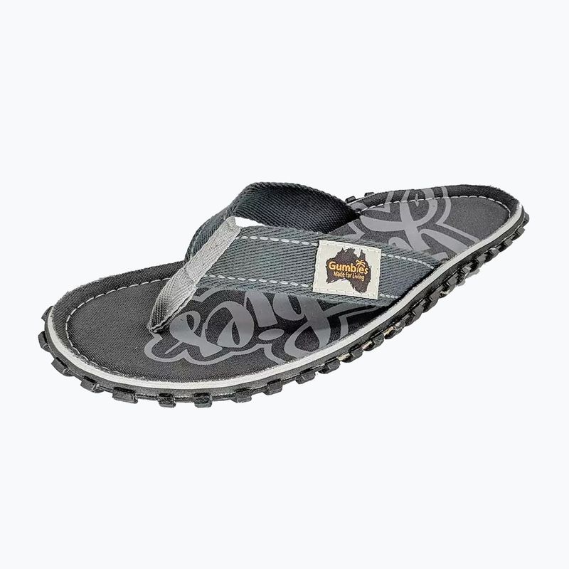 Gumbies Islander cool grey flip flops 9