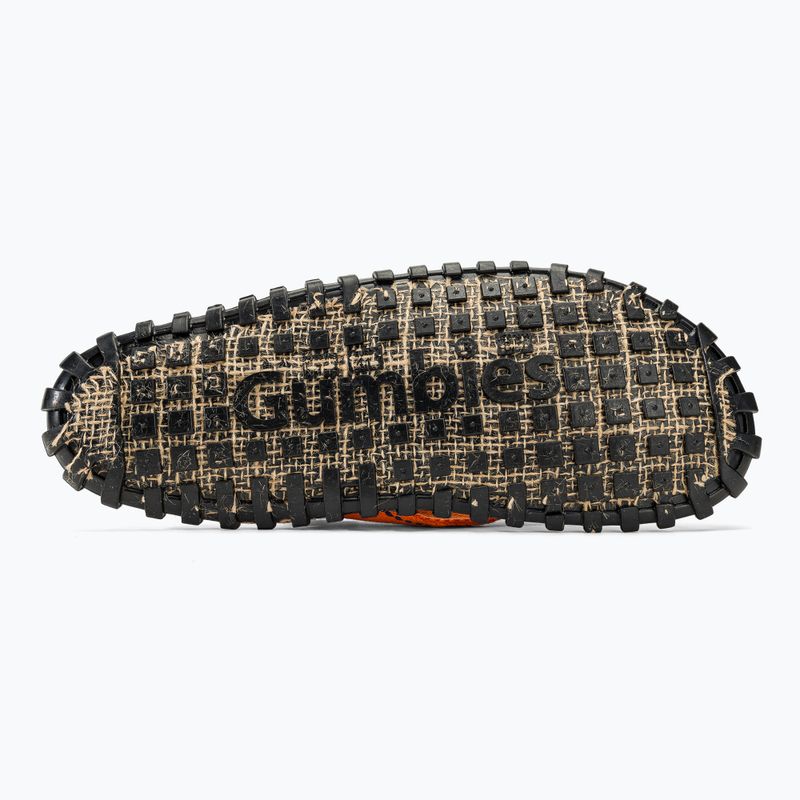 Gumbies Islander orange hibiscus flip flops 4