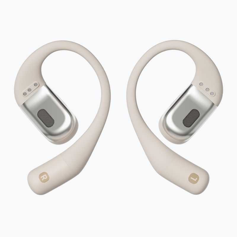 Shokz OpenFit beige wireless headphones 6