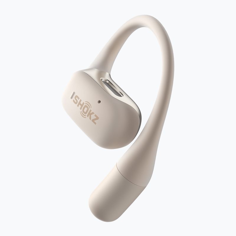 Shokz OpenFit beige wireless headphones 7