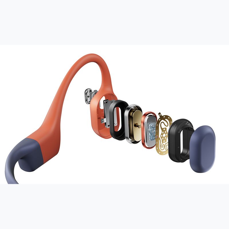 Shokz OpenSwim Pro red wireless headphones 5