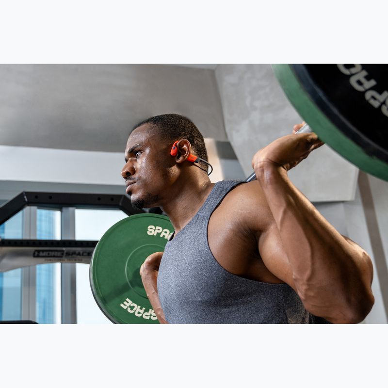 Shokz OpenSwim Pro red wireless headphones 20