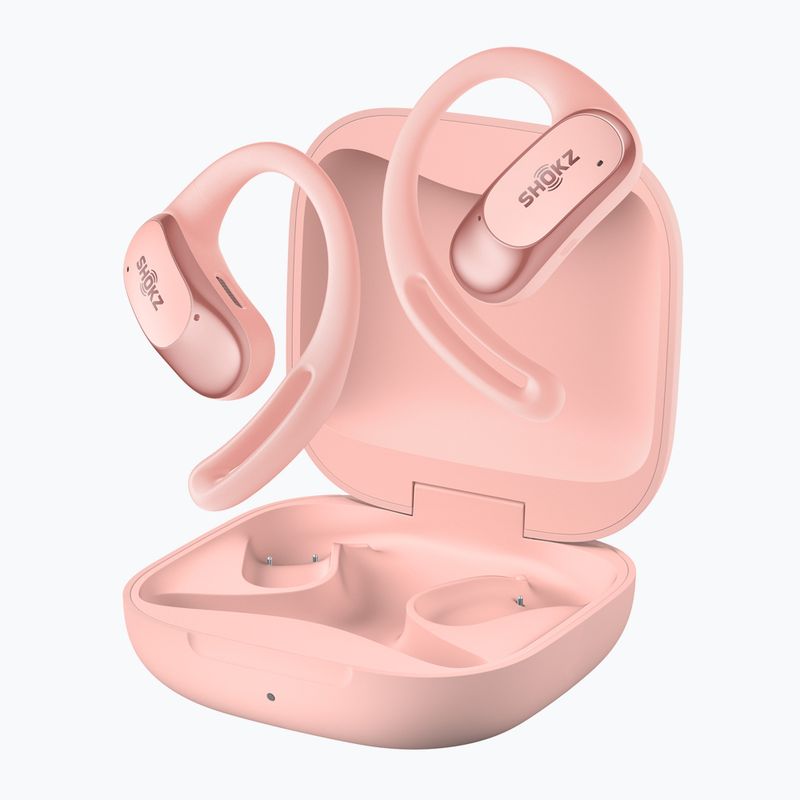 Shokz OpenFit Air pink wireless headphones 2