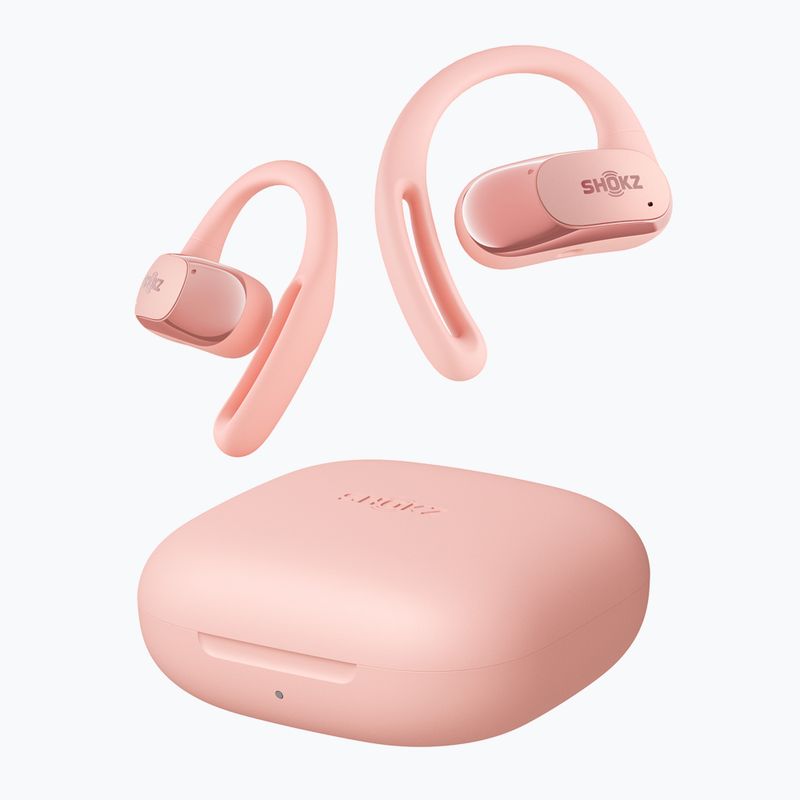 Shokz OpenFit Air pink wireless headphones 3