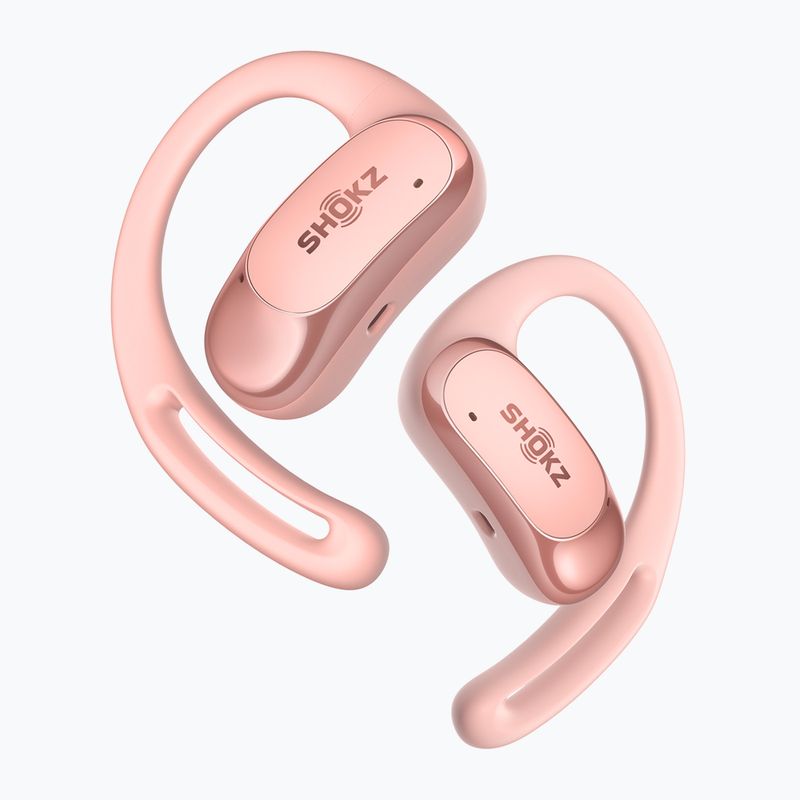 Shokz OpenFit Air pink wireless headphones 5