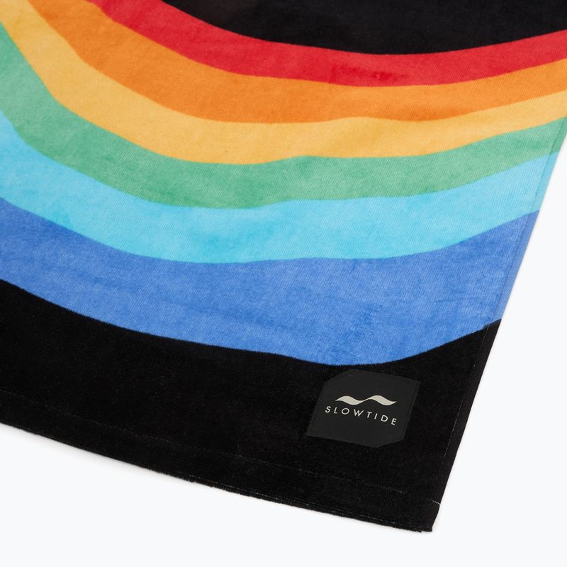 Slowtide Roygbiv Beach black towel 2