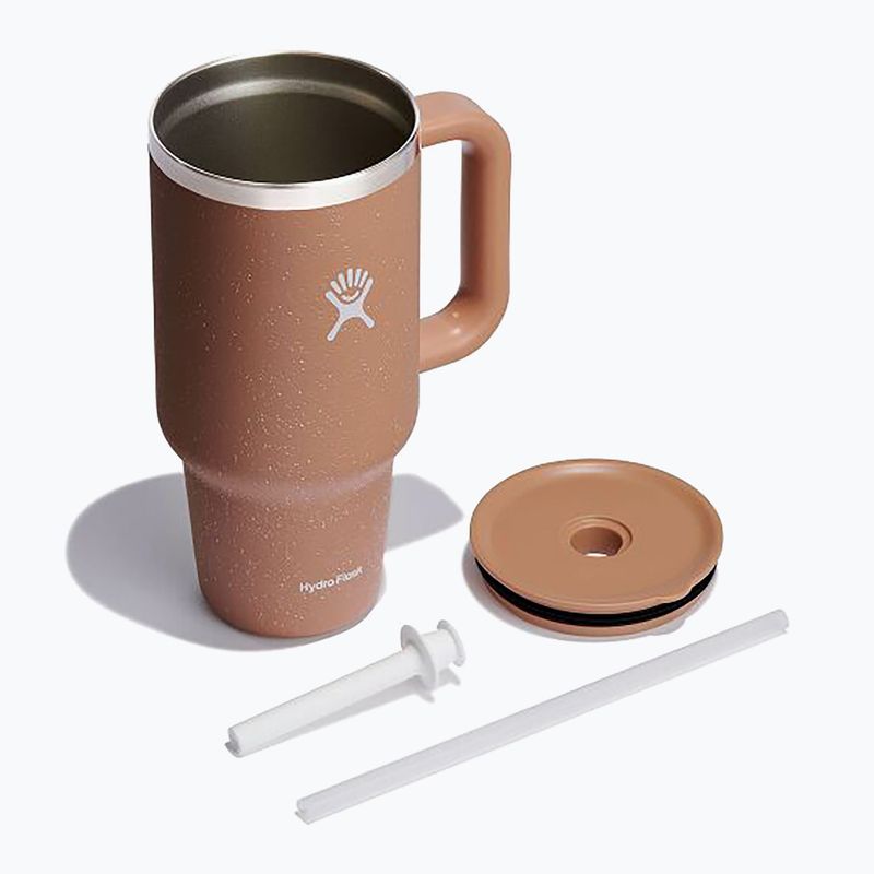 Hydro Flask All Around Travel Tumbler Neutral sandy thermal mug 4