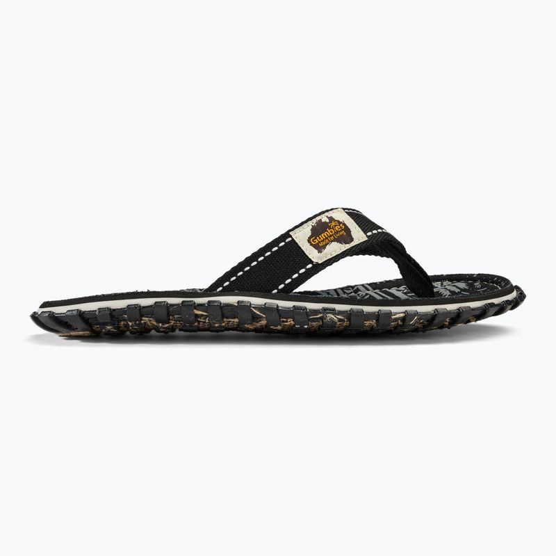 Gumbies Islander flip flops midnight black 2