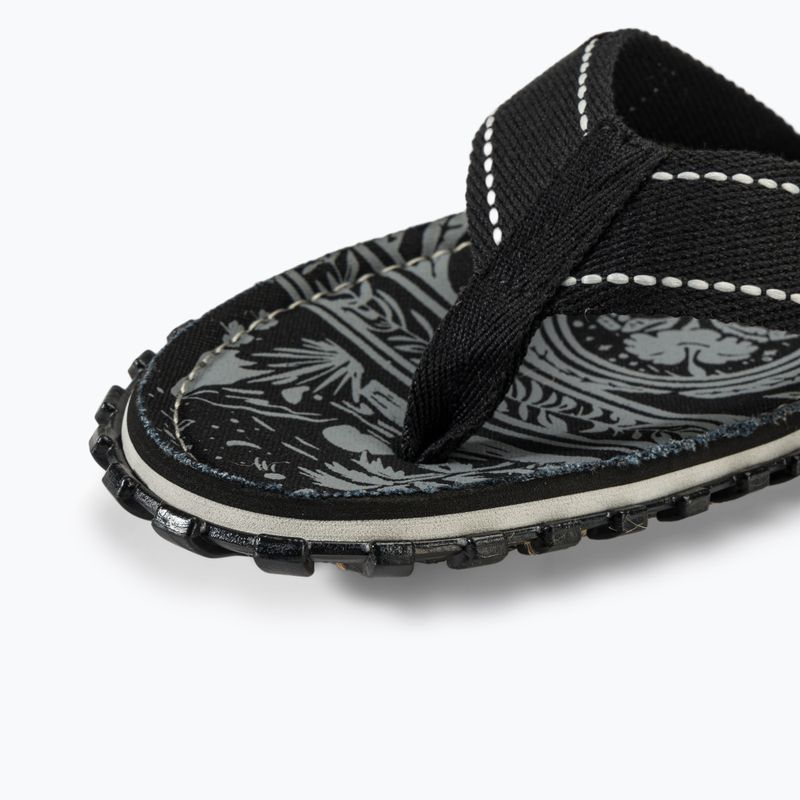 Gumbies Islander flip flops midnight black 7
