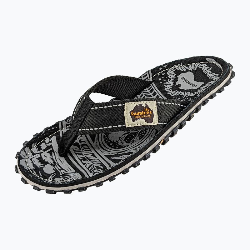 Gumbies Islander flip flops midnight black 9