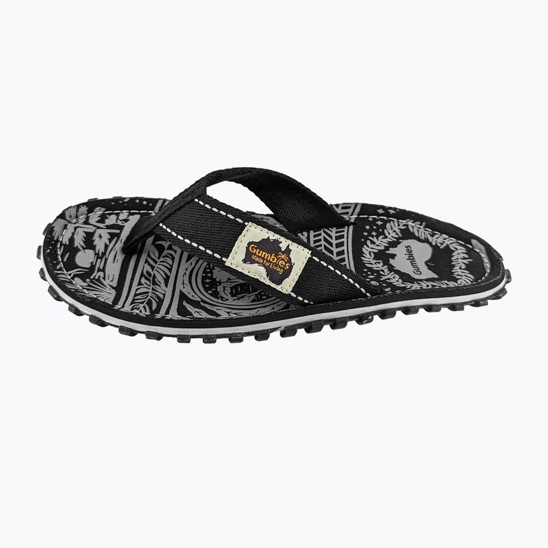 Gumbies Islander flip flops midnight black 10