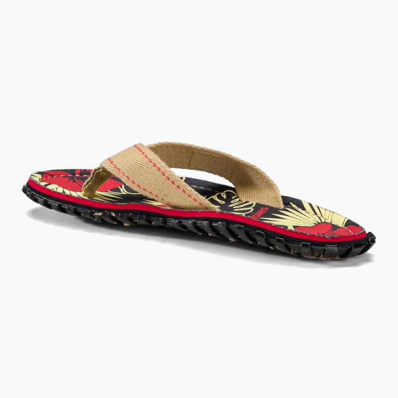 Gumbies Islander denim hibiscus flip flops 3