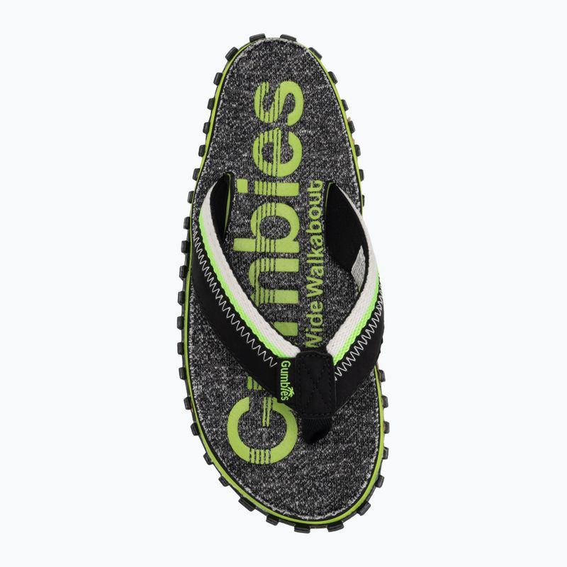 Gumbies Cairns lime flip flops 5