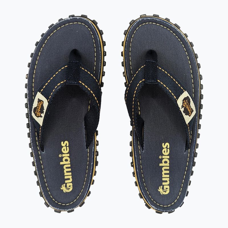Gumbies Islander flip flops classic navy 3