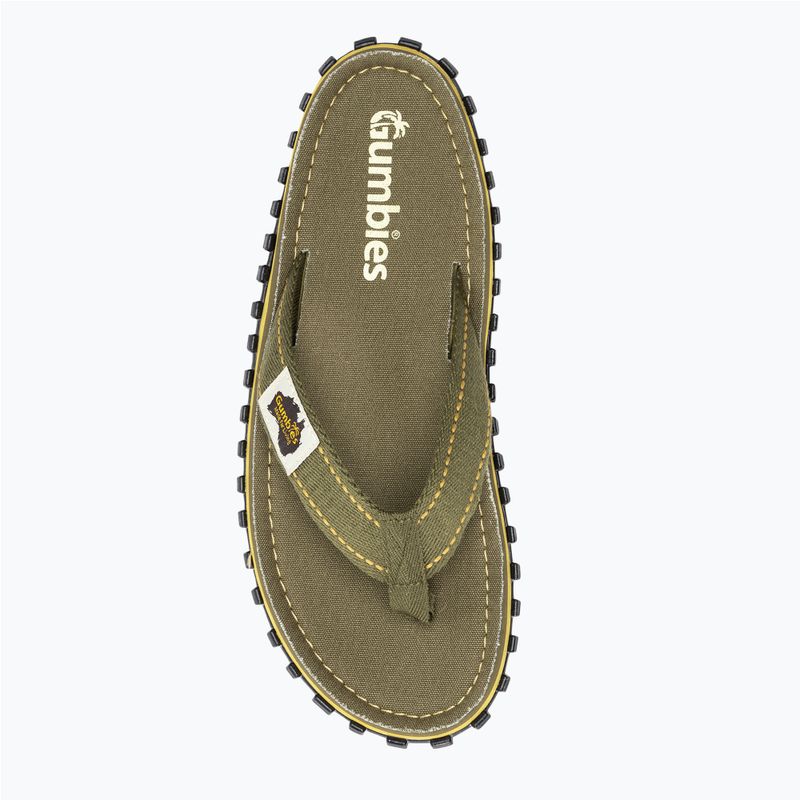 Gumbies Islander khaki flip flops 5