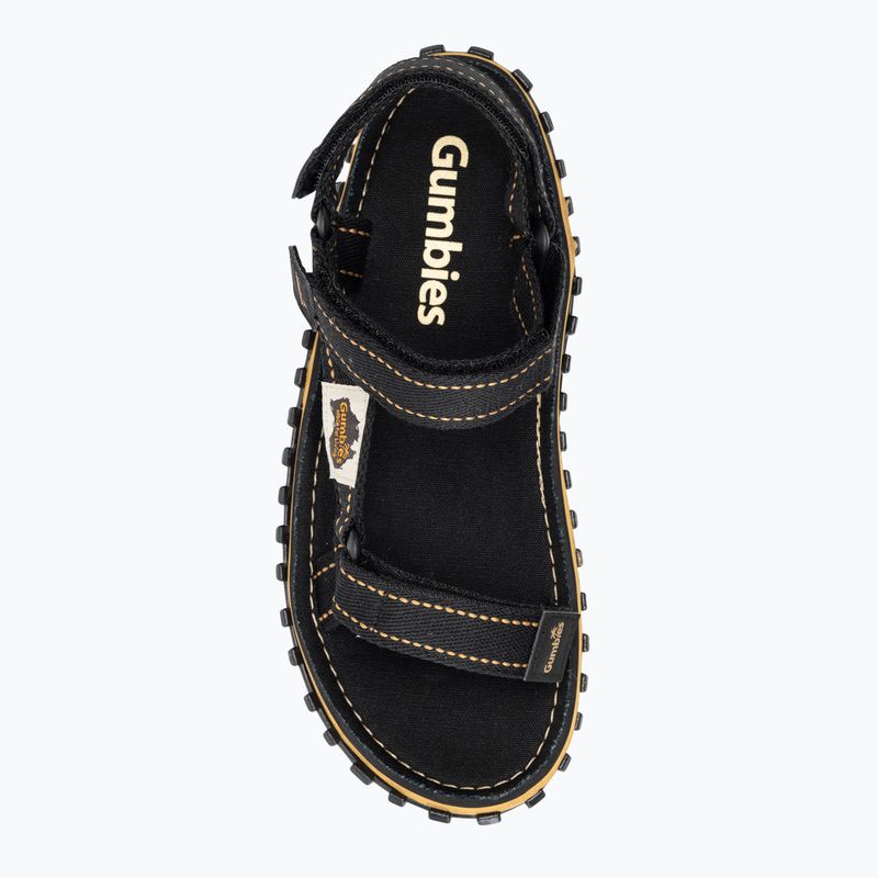 Gumbies Tracker black sandals 5