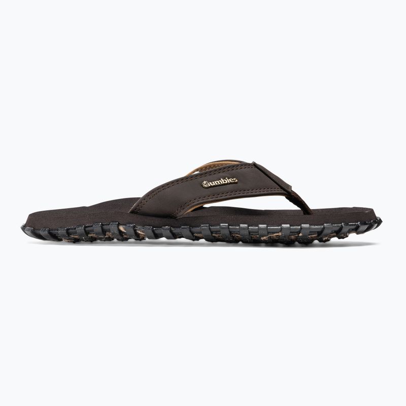 Gumbies Vegovert brown flip flops 2