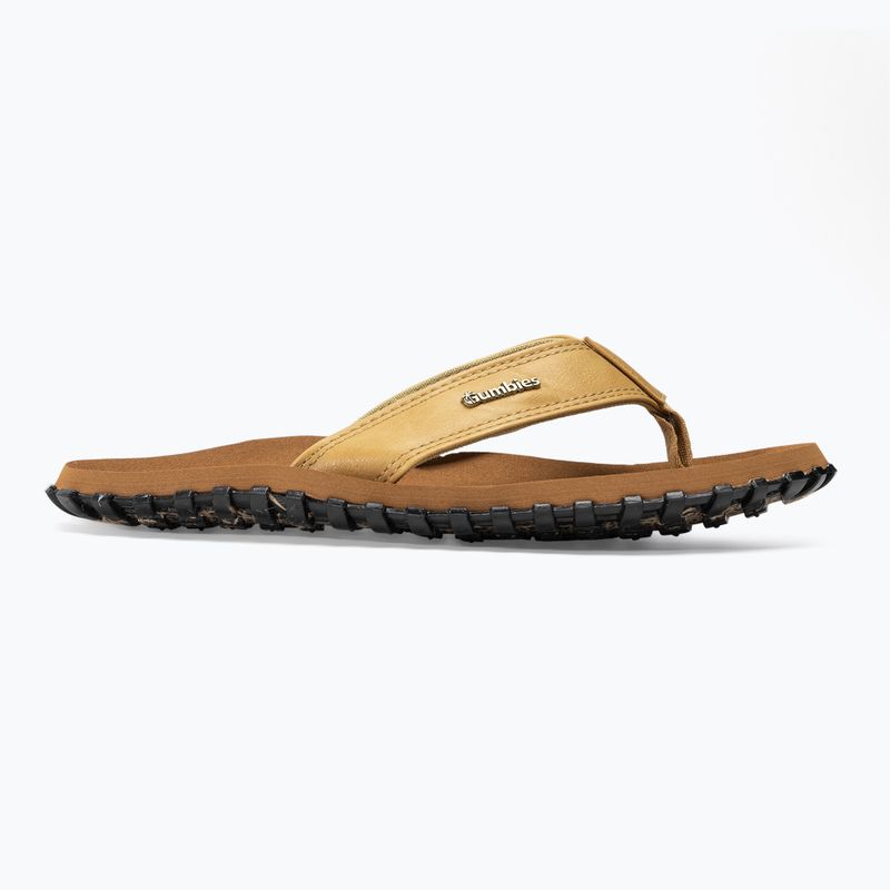 Gumbies Vegovert tan flip flops 2