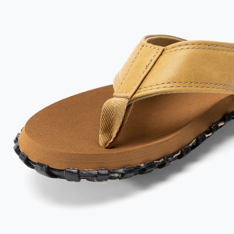 Gumbies Vegovert tan flip flops 7