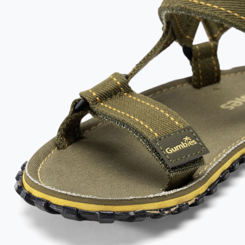 Gumbies Tracker khaki sandals 7