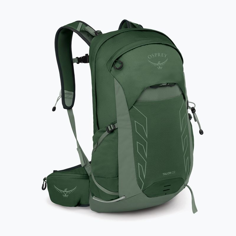 Osprey Talon 22 l green canopy / pine leaf men's hiking backpack 2