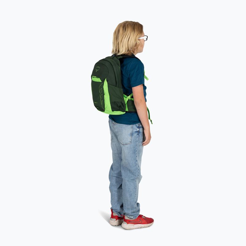 Children's hiking backpack Osprey Talon Jr 11 l green canopy 6