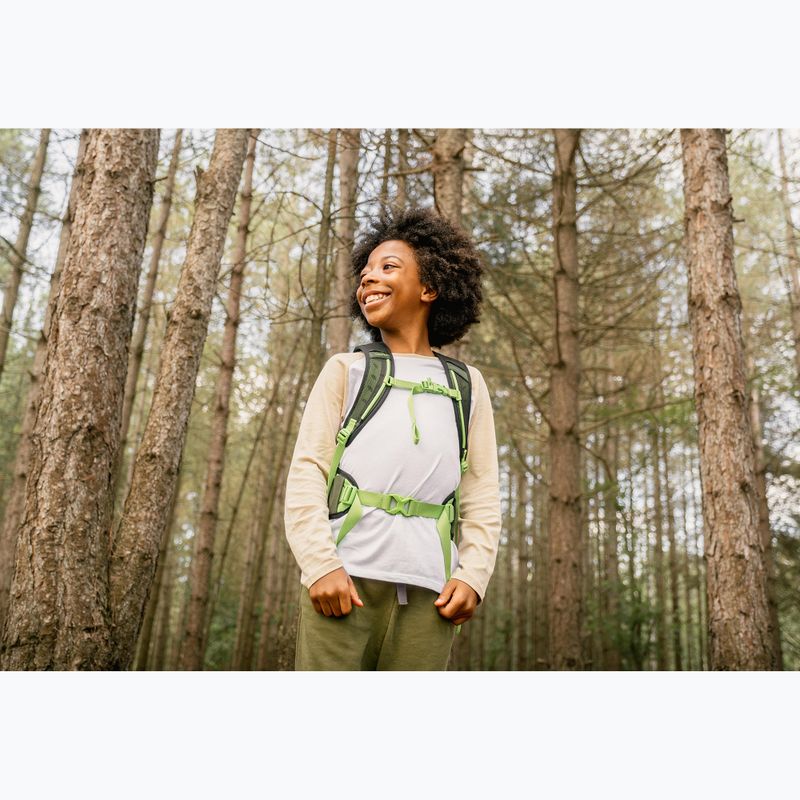 Children's hiking backpack Osprey Talon Jr 11 l green canopy 12