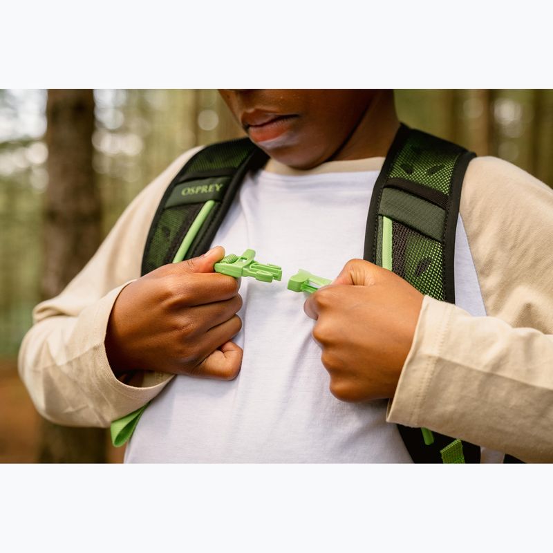 Children's hiking backpack Osprey Talon Jr 11 l green canopy 13