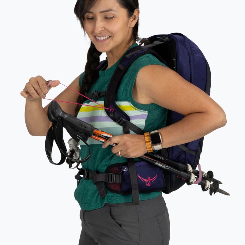 Women's hiking backpack Osprey Tempest 11 l deep fig/ hotspot pink 7