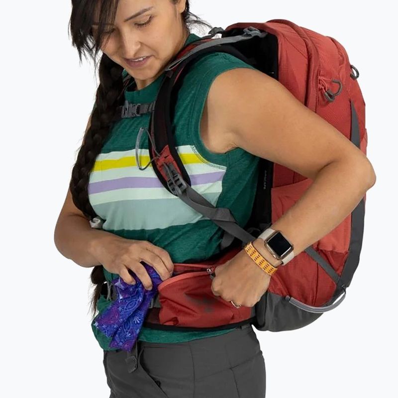Osprey Tempest 22 l red pampas/coal grey women's hiking backpack 7