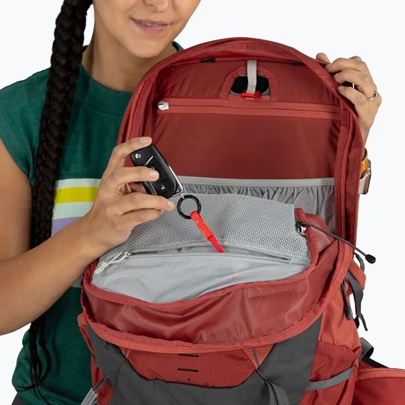 Osprey Tempest 22 l red pampas/coal grey women's hiking backpack 8