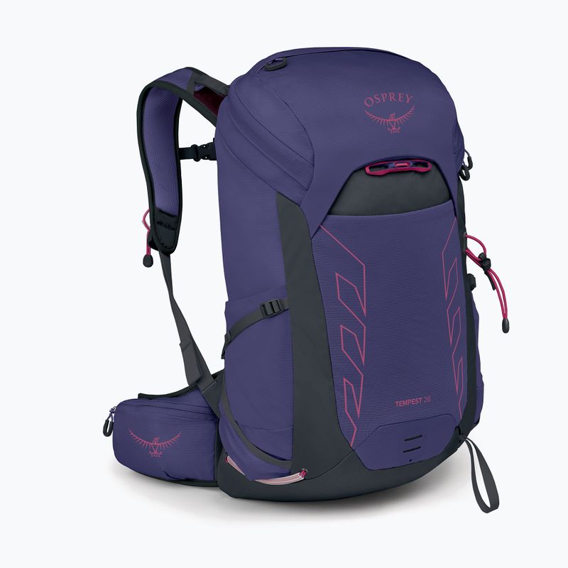 Women's hiking backpack Osprey Tempest 26 l deep fig/ hotspot pink 2