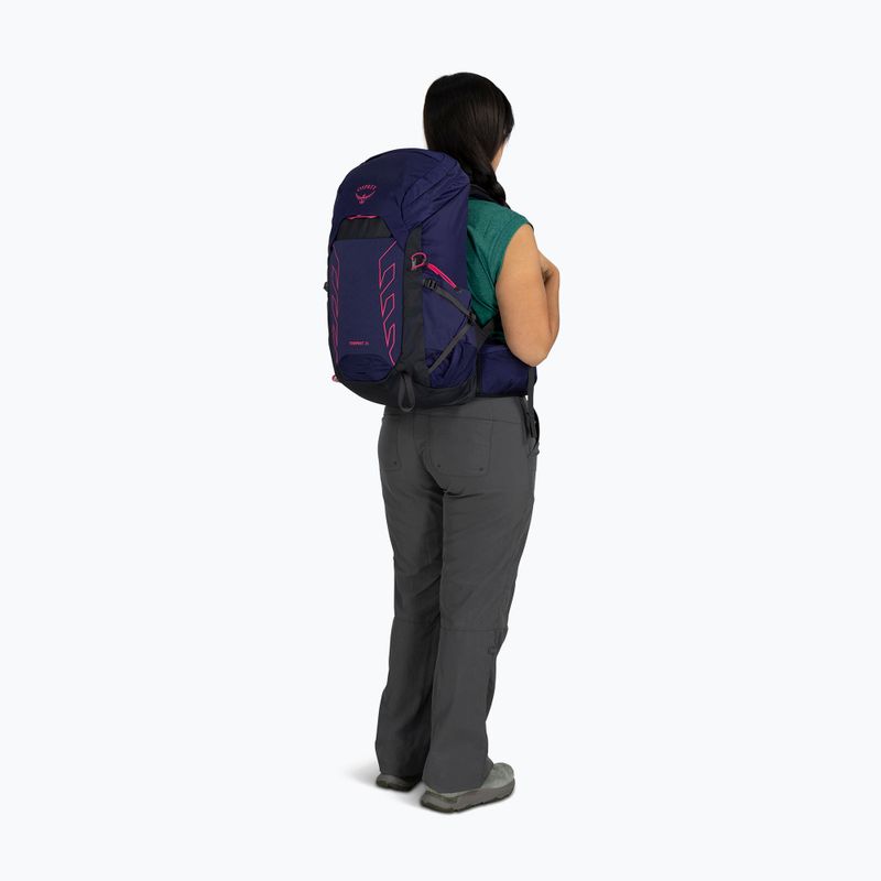 Women's hiking backpack Osprey Tempest 26 l deep fig/ hotspot pink 6