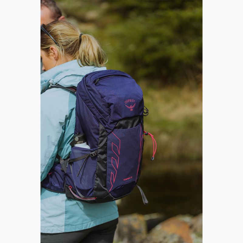 Women's hiking backpack Osprey Tempest 26 l deep fig/ hotspot pink 14