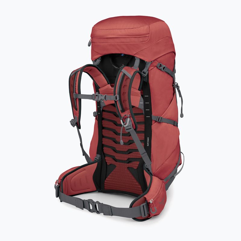 Women's trekking backpack Osprey Tempest 44 l red pampas/Coal Grey 3