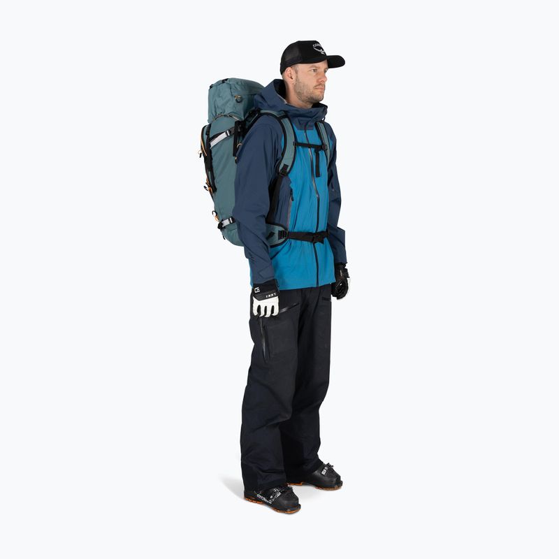 Ski touring backpack Osprey Soelden 45 l cascade blue/raven black 6