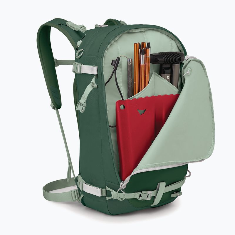 Women's ski touring backpack Osprey Sopris 25 l tundra green/green canopy 5