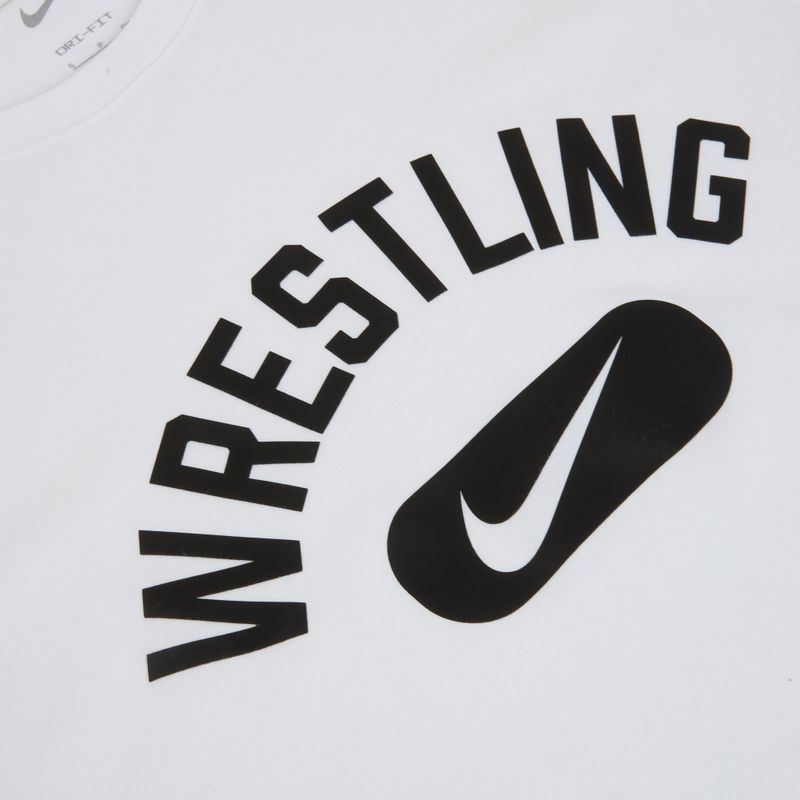 Men's T-shirt Nike Wrestling Disc DFC white/black 3