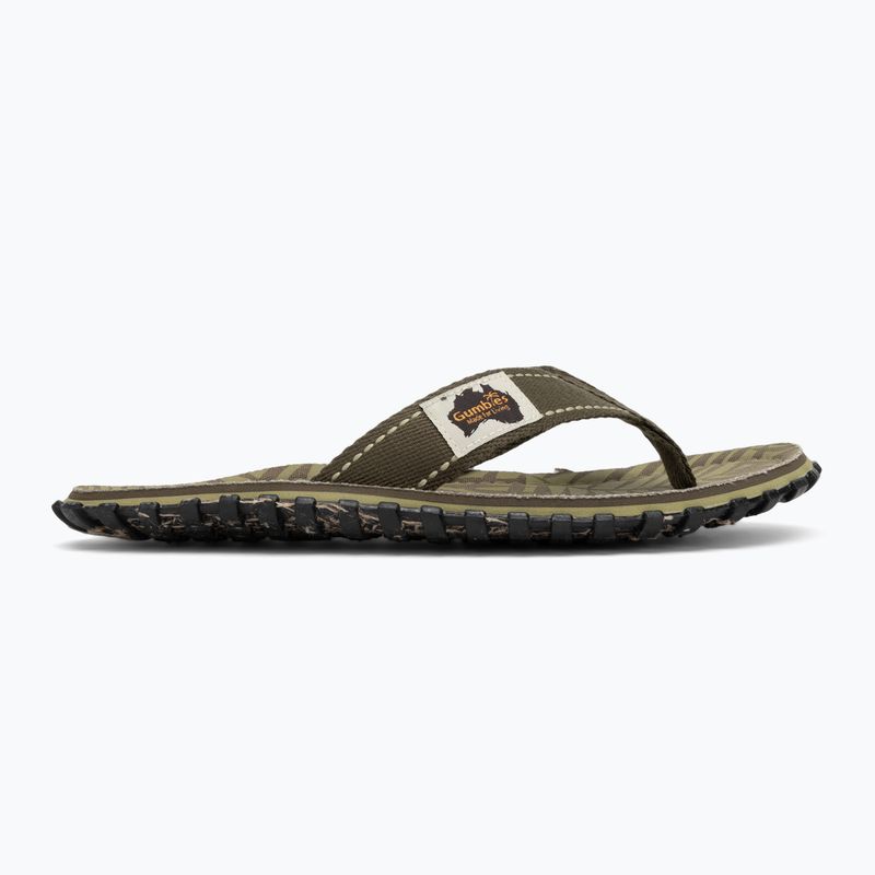 Gumbies Islander khaki flip flops 2
