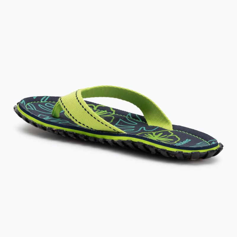 Gumbies Islander lime hibiscus flip flops 3