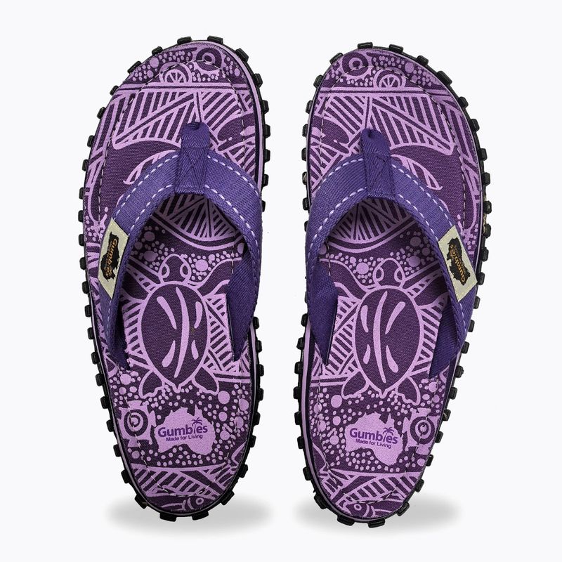 Gumbies Islander purple signature flip flops 3